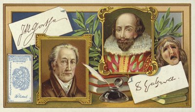 Johann Wolfgang von Goethe és William Shakespeare alkotó: European School