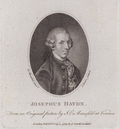 Joseph Haydn, osztrák zeneszerző (metszet) alkotó: European School