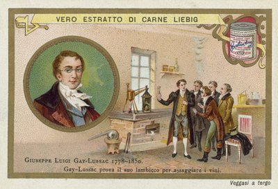 Joseph Louis Gay-Lussac francia kémikus és fizikus. alkotó: European School