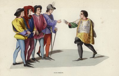 Bírák Tellers (színes metszet) alkotó: European School