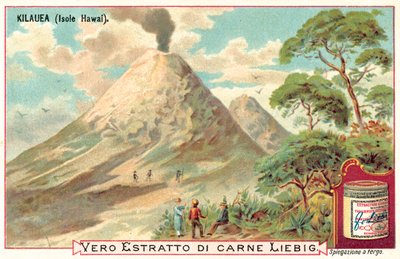 Kilauea, Hawaii (chromolitho) alkotó: European School