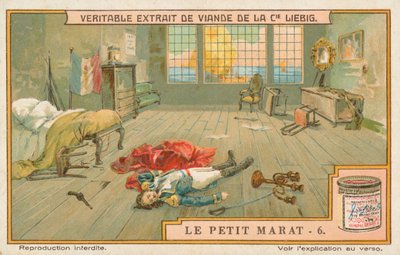 Le Petit Marat, Liebig kártya, 20. század eleje (kromo) alkotó: European School
