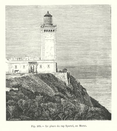 Cape Spartel világítótorony, Marokkó (metszet) alkotó: European School