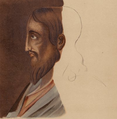 Jézus Krisztus hasonlatossága: A római katakombákból származó mozaikból (kromolito) alkotó: European School