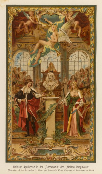 Moliere: Le Malade Imaginaire (színes litográfia) alkotó: European School