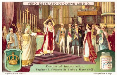 Bonaparte Napóleon olasz királlyá koronáztatta magát Milánóban alkotó: European School