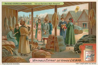 Nyizsnyij Novgorod, Oroszország, Liebig kártya, 20. század eleje (kromo) alkotó: European School
