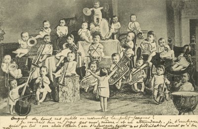 Csecsemőzenekar (litográfia) alkotó: European School