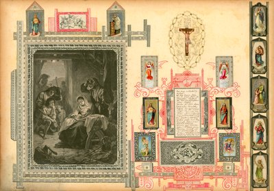 Oldal a Sammelsurium I. kötetéből (nyomtatott anyag) alkotó: European School