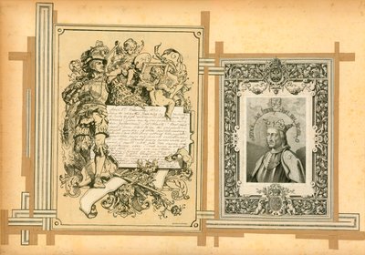 Oldal a Sammelsurium VIII. kötetéből (nyomtatott anyag) alkotó: European School