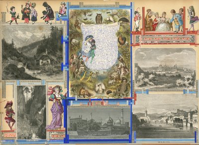 Oldal a Sammelsurium VI. kötetéből (nyomtatott anyag) alkotó: European School