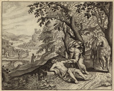 Parable of the Good Samaritan (engraving)   1322185   hu       hungarian Successfully Translated  Original: Landschap met een huis en een waterput Vijf landschappen (series title) Translat: Landschap met een huis en een waterput Vijf landschappen (series t alkotó: European School