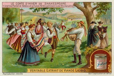 Perdita és Florizel herceg táncol egy fesztiválon alkotó: European School