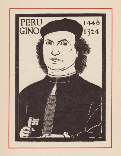Pietro Perugino, olasz reneszánsz művész (litho) alkotó: European School