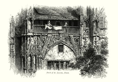 Szent Lőrinc tornáca, Rouen (metszet) alkotó: European School