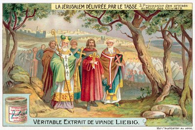 Keresztes körmenet az Olajfák hegyén (chromolitho) alkotó: European School