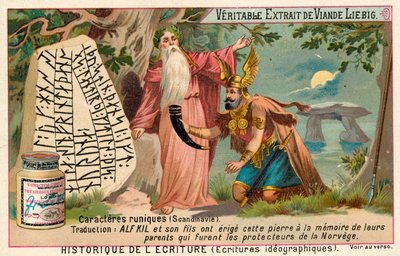 skandináv rúnák (chromolitho) alkotó: European School