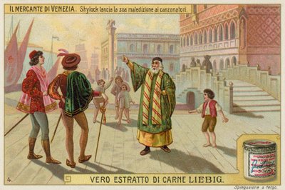 Shylock, Bassanio és Antonio alkotó: European School