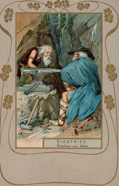 Siegfried, vándor és pantomim (színes litográfia) alkotó: European School