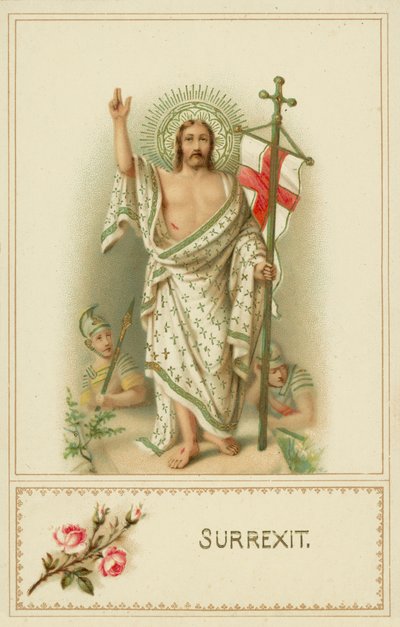 Surrexit (Krisztus feltámadt) (chromolitho) alkotó: European School