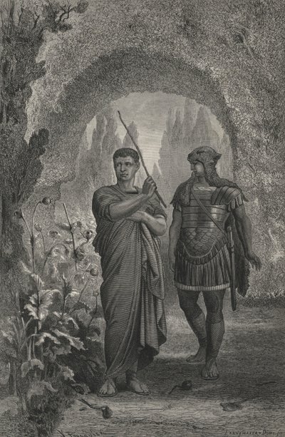 Tarquin, a kiváló és Sextus követe (metszet) alkotó: European School