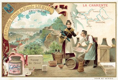 A Charente és Angouleme (chromolitho) kilátása alkotó: European School