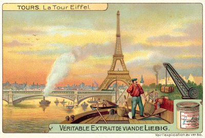 Az Eiffel-torony, Párizs (chromolitho) alkotó: European School