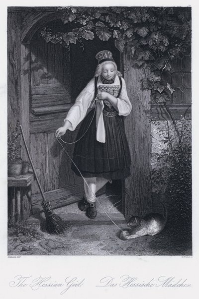 A hesseni lány (metszet) alkotó: European School