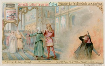 Robert és Izabella hercegnő esküvője, miközben Bertram alászáll a pokolba alkotó: European School
