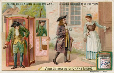 A gyógyítás művészete, Liebig-kártya, 20. század eleje (kromo) alkotó: European School