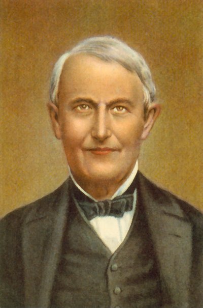 Thomas Edison (színes litográfia) alkotó: European School