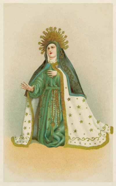 Szűz Mária (chromolitho) alkotó: European School
