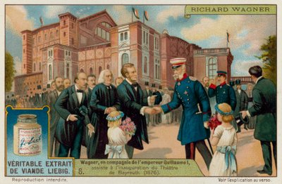 Wagner és Vilmos császár 1876-ban megnyitják a Bayreuthi Színházat alkotó: European School