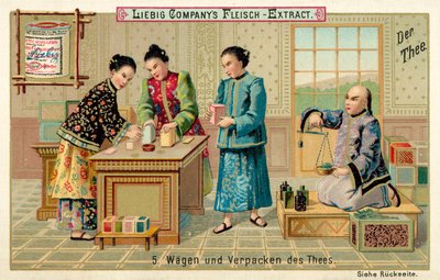 Mérési és csomagolási tea (chromolitho) alkotó: European School