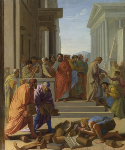 Szent Pál prédikál Efézusban, 1649 alkotó: Eustache Le Sueur