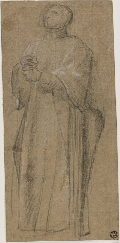 Tanulmány a papi karszalaghoz alkotó: Eustache Le Sueur