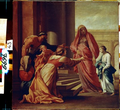 A Boldogságos Szűz Mária bemutatása alkotó: Eustache Le Sueur