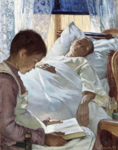 Tükörkép kékben, 1887 alkotó: Eva Bonnier