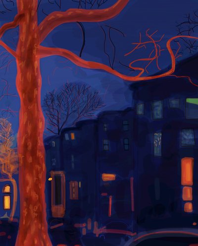 7th Street, Brooklyn, 2016 (digitális művészet) alkotó: Evan Sklar