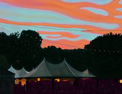 Bandshell prospect park (digitális művészet) alkotó: Evan Sklar