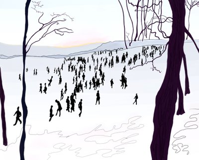 Prospect Park, tél (digitális művészet) alkotó: Evan Sklar
