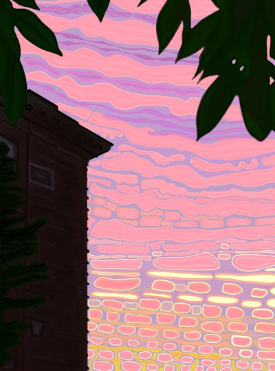 Szeptember, 6 AM, 7 utca (digitális művészet) alkotó: Evan Sklar