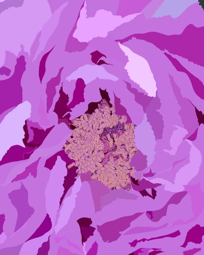 Tree Peony, 2020-24 körül (digitális művészet) alkotó: Evan Sklar