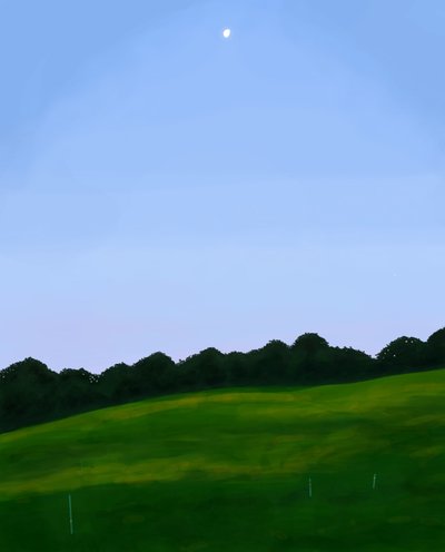 Vermont Field, Dawn (digitális művészet) alkotó: Evan Sklar