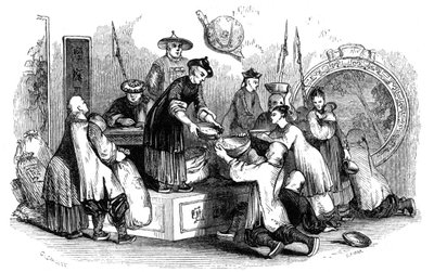 Kukoricát adtunk az embereknek a szűkös időszak alatt, 1847 alkotó: Evans