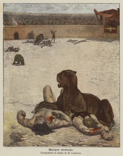 keresztény mártírok alkotó: Evariste Vital Luminais