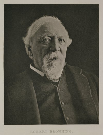 Robert Browning (1812-89) portréja, 1889 körül alkotó: Eveleen Myers