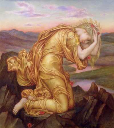 Demeter siralom Perszephonéért, 1906 alkotó: Evelyn De Morgan