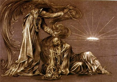 Befejezett tanulmány a Earthboundhoz, 1897 körül (kréta) (lásd 27982) alkotó: Evelyn De Morgan