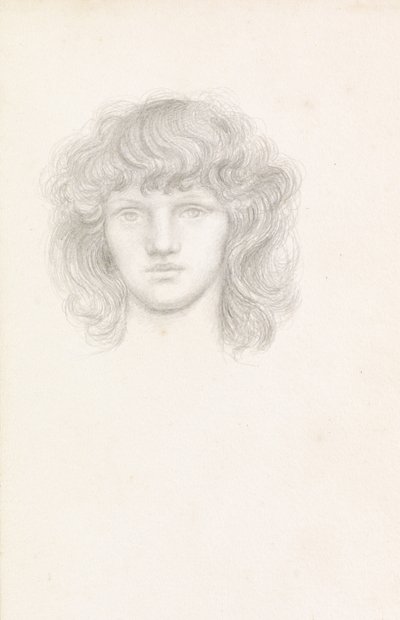 Egy lány feje alkotó: Evelyn De Morgan